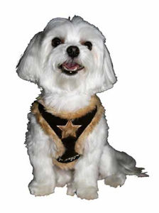 Picture of Brown Fur Star Harness Vest.