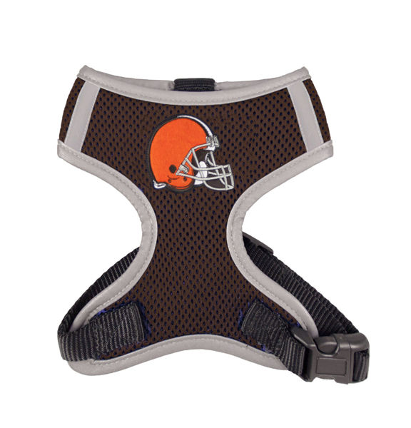 Picture of Cleveland Browns Dog Harness Vest.
